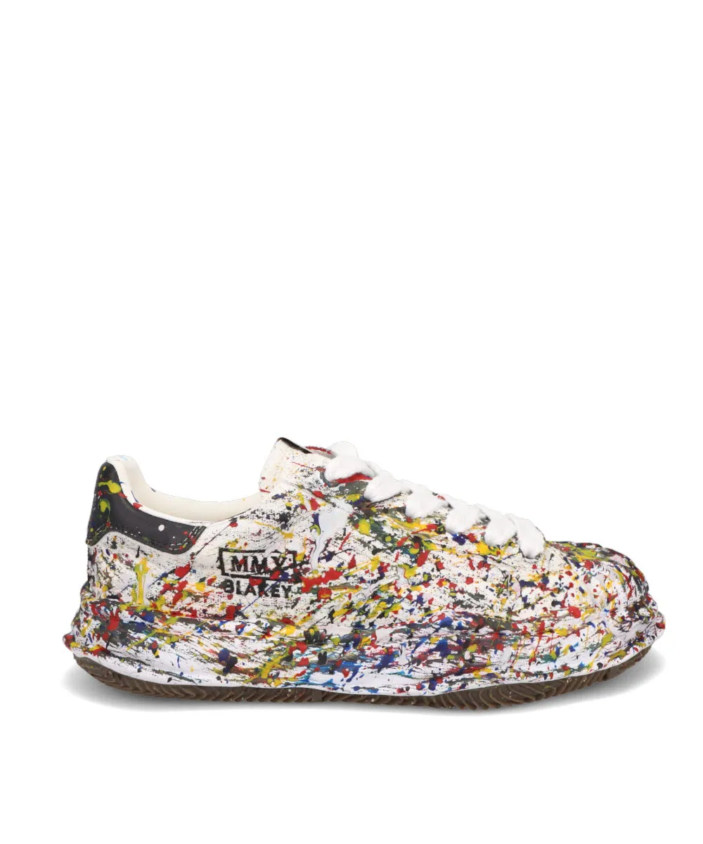 BLAKEY/ORIGINAL SOLE SPUTTERING CANVAS LOW-TOP SNEAKER